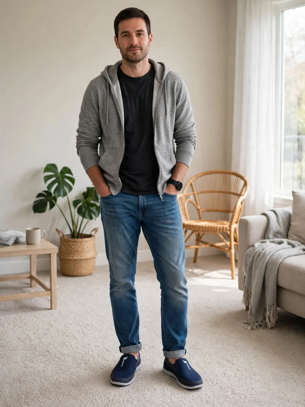 Men's Blue Slim Fit Jeans